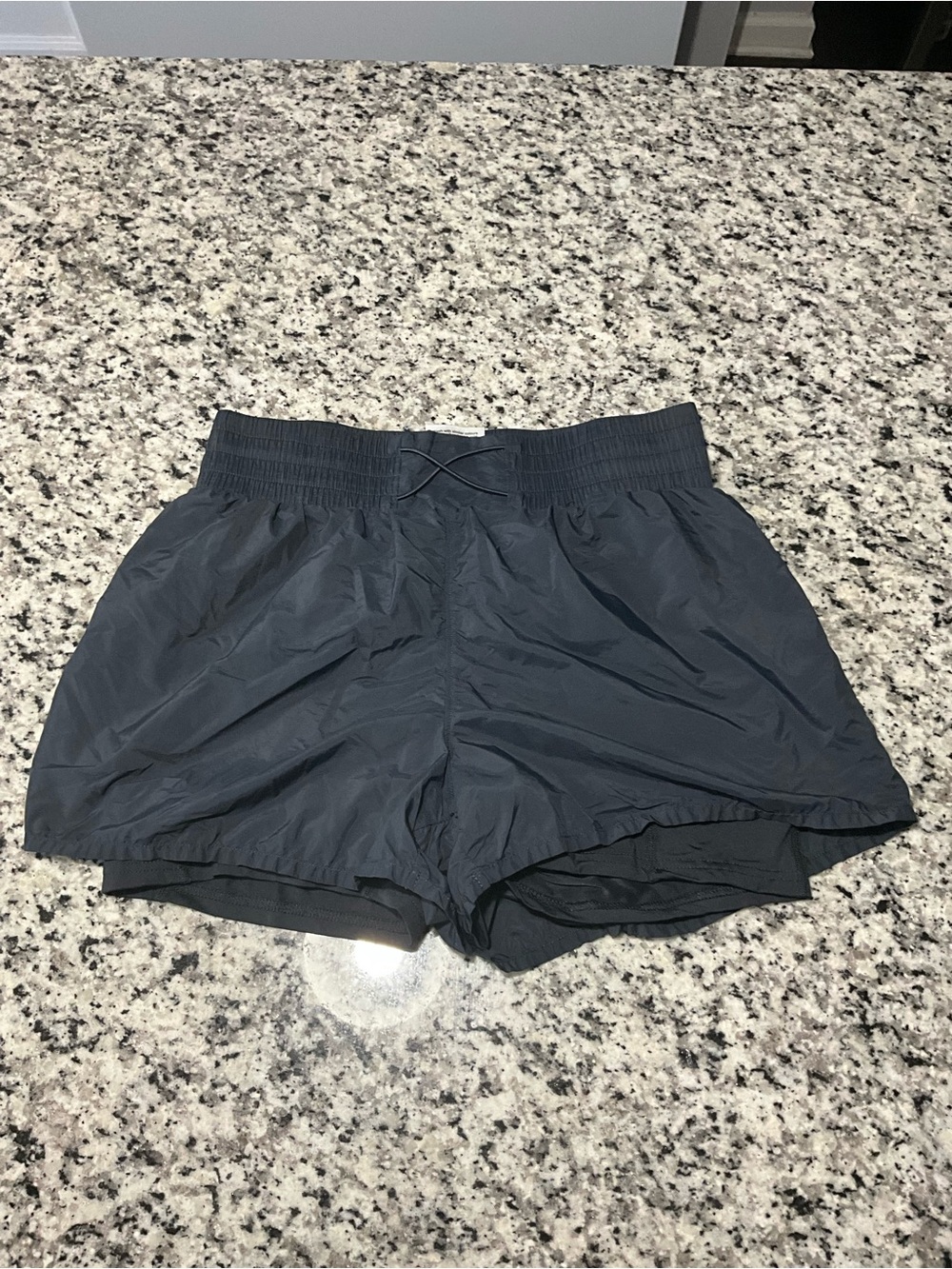 Mondetta Charcoal Athletic Running Shorts with Built-In Liner